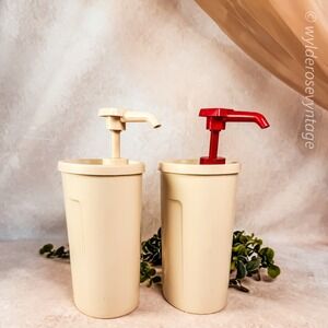 Tupperware Condiment Pump Dispensers